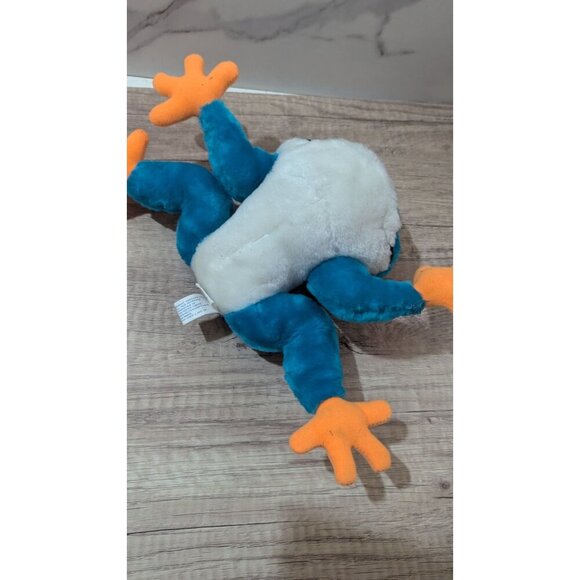 Blue & Orange Plush Frog Stuffed Animal 12" By Great American Toy Co. Soft - Picture 3 of 9